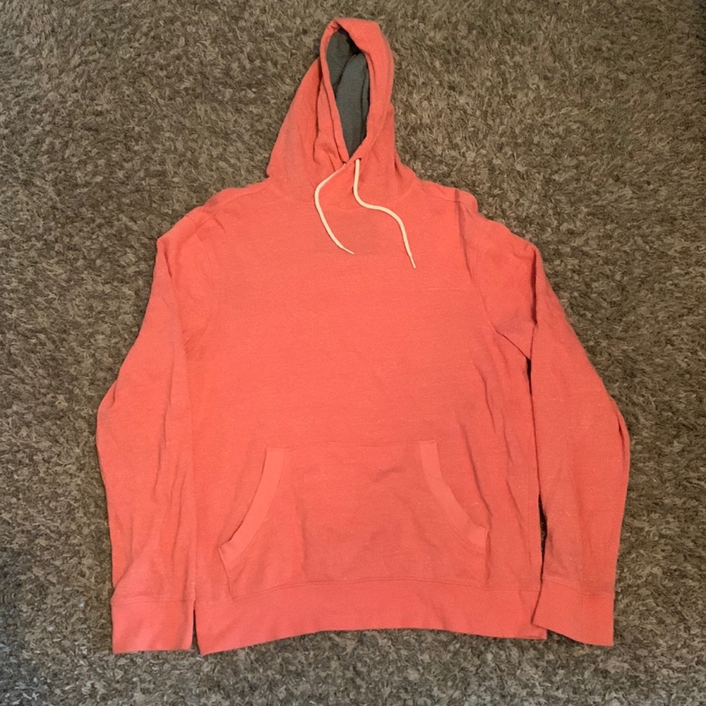 Men’s orange lightweight hoodie